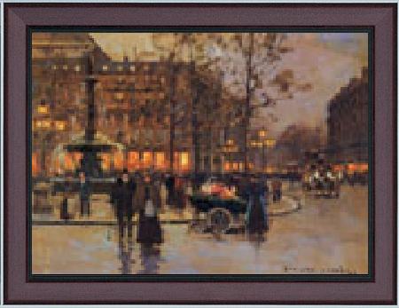 framed  unknow artist Paris Street, Ta3078-1